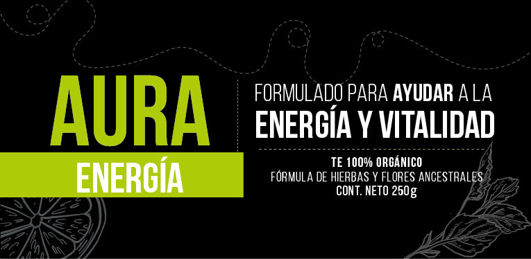 Aura Energía - Té para Energia & Tisana Frutal | 100% Natural - 250g